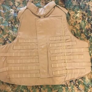 USMC IBA XL prototype 
in Coyote Interceptor with soft armor included